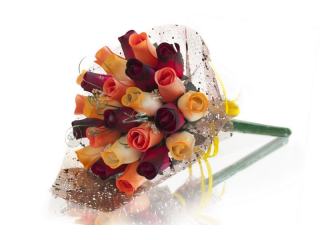 BUCHET DE TRANDAFIRI DIN LEMN "MERRY"