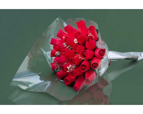 BUCHET DE TRANDAFIRI DIN LEMN „KARA”