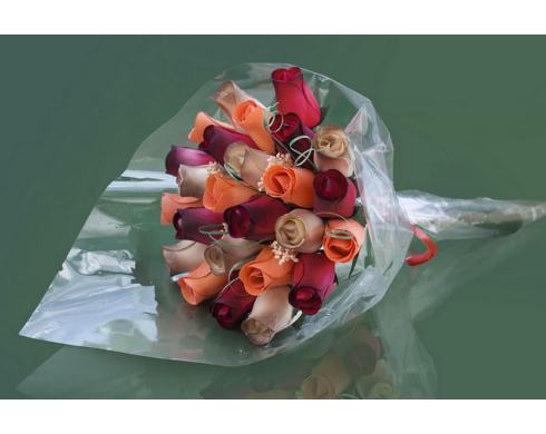 BUCHET DE TRANDAFIRI DIN LEMN "VERA"