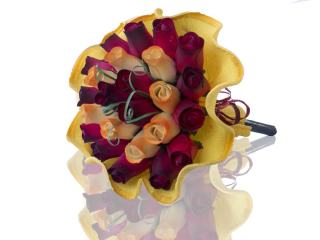 BUCHET DE TRANDAFIRI DIN LEMN „MELODY”