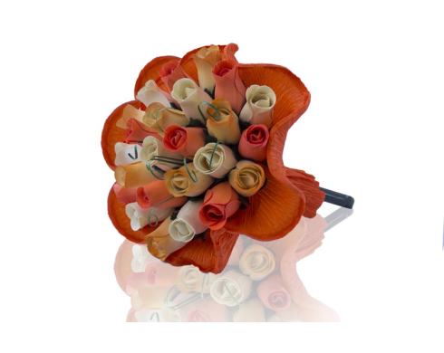 BUCHET DE TRANDAFIRI DIN LEMN "KATE"