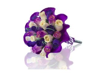 BUCHET DE TRANDAFIRI DIN LEMN "THEA"