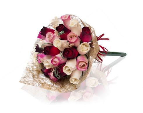 BUCHET DE TRANDAFIRI DIN LEMN "ALEKS"