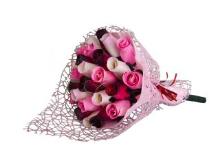 BUCHET DE TRANDAFIRI DIN LEMN "BELLA"
