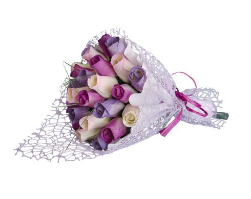 BUCHET DE TRANDAFIRI DIN LEMN "DONNA"