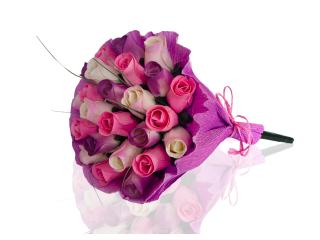 BUCHET DE TRANDAFIRI DIN LEMN "LILY"