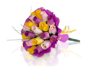 BUCHET DE TRANDAFIRI DIN LEMN "MILA"