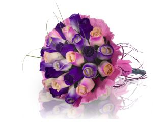 BUCHET DE TRANDAFIRI DIN LEMN "POPPY"